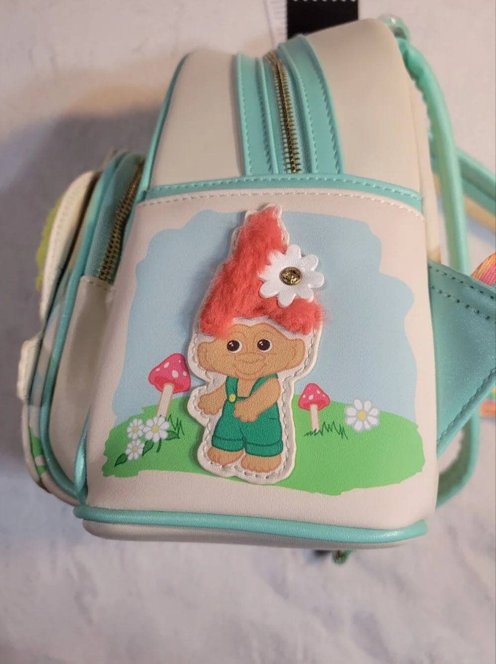 Classic Good Luck Trolls Plush Loungefly Exclusive Mini Backpack Cardholder NWT